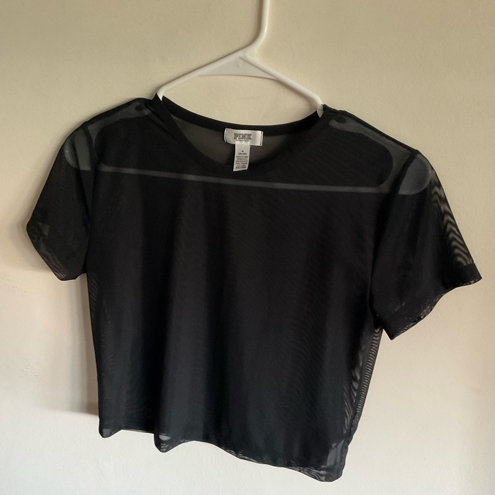Victoria Secret  Black Sheer Top Sz. M